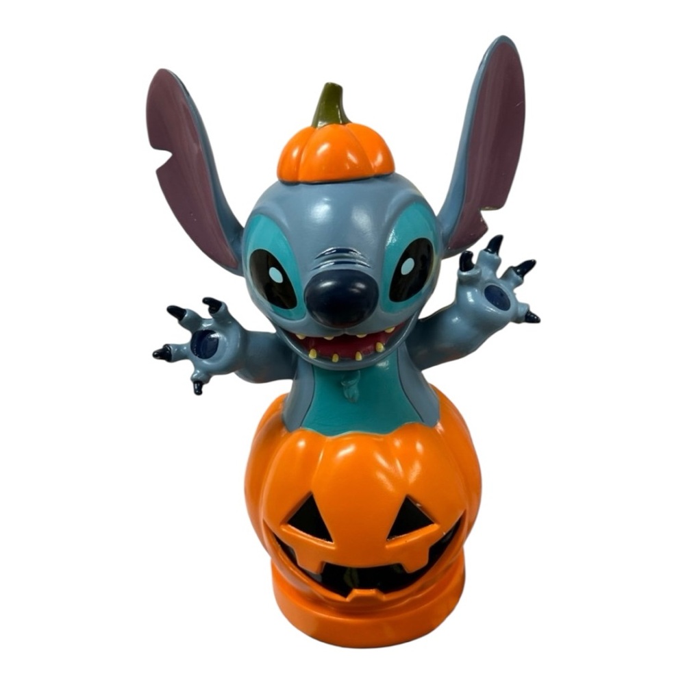 Stitch in Jack O’Lantern Pumpkin Halloween Figurine